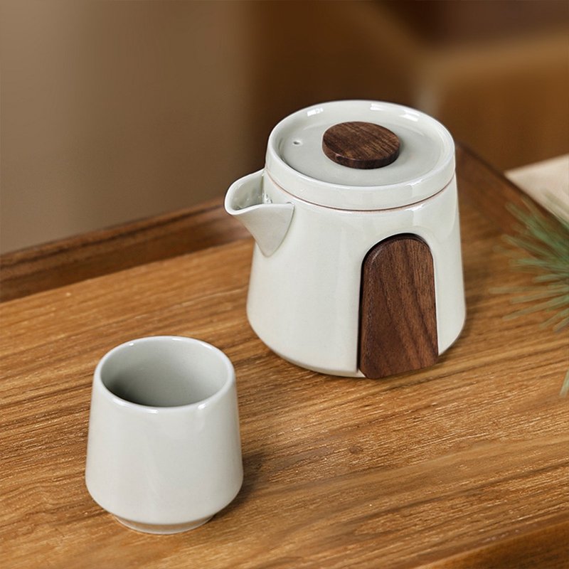 東作家 四时茶享中式功夫茶具套装高端文创商务礼物伴手礼可定制 - 茶具/茶杯 - 陶 