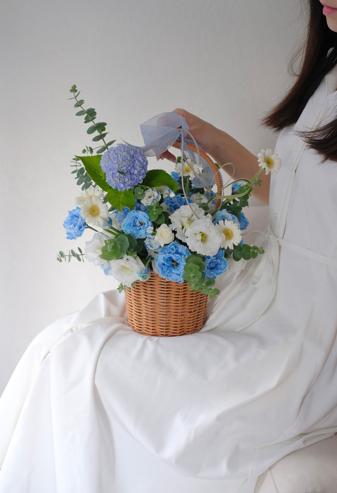 母亲节 祝贺 生日 荣升 乔迁花篮 - 植栽/盆栽 - 植物．花 蓝色