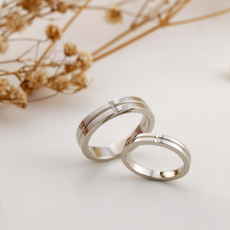 Black Joker 经典对戒 十字戒指 情侣对戒 - 对戒 - 贵金属 