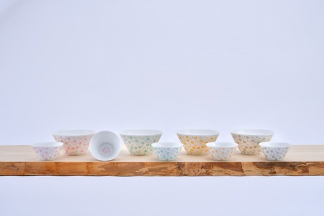 SAKURA MOTIF CUP(L)   GOLD - 酒杯/酒器 - 瓷 金色