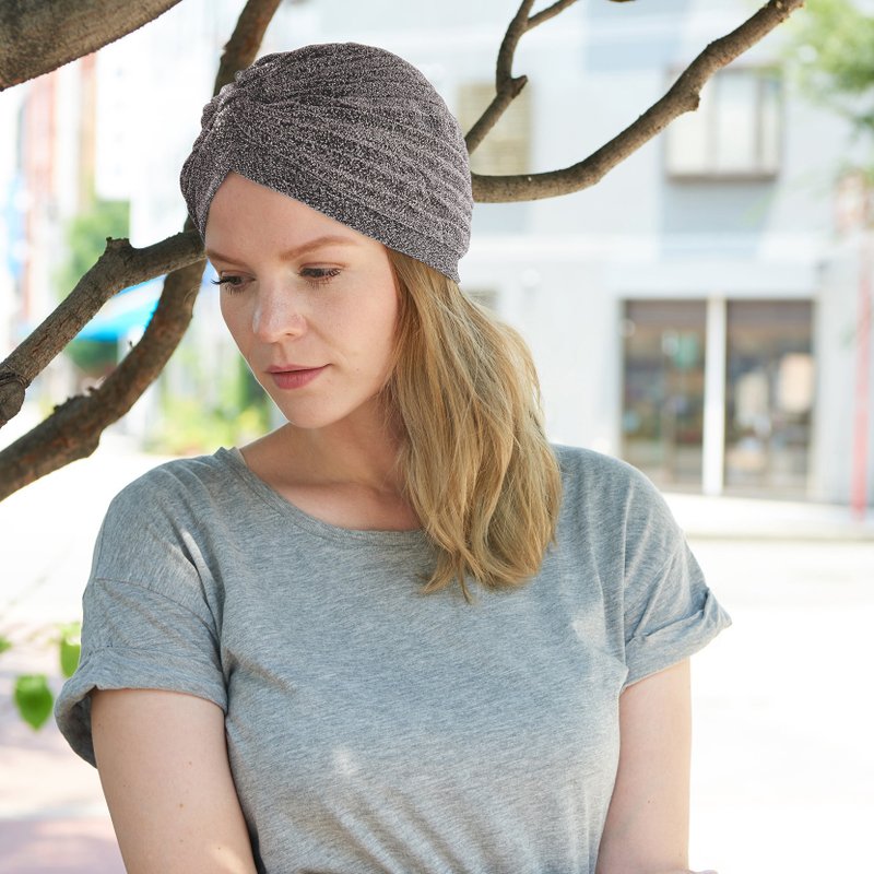 火人祭风格帽子、占卜师、头巾帽、巫师帽、化疗头饰 - 帽子 - 聚酯纤维 紫色