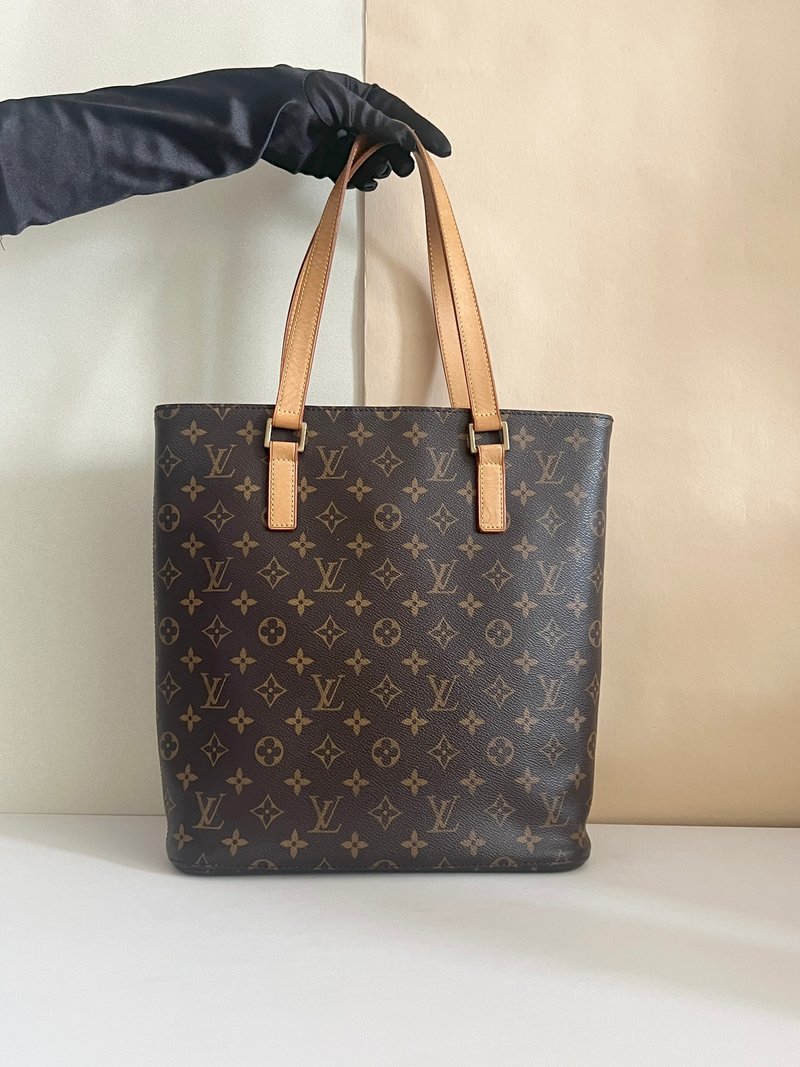 Louis Vuitton Vivian GM 手提包侧肩包 日本中古vintage - 手提包/手提袋 - 真皮 咖啡色