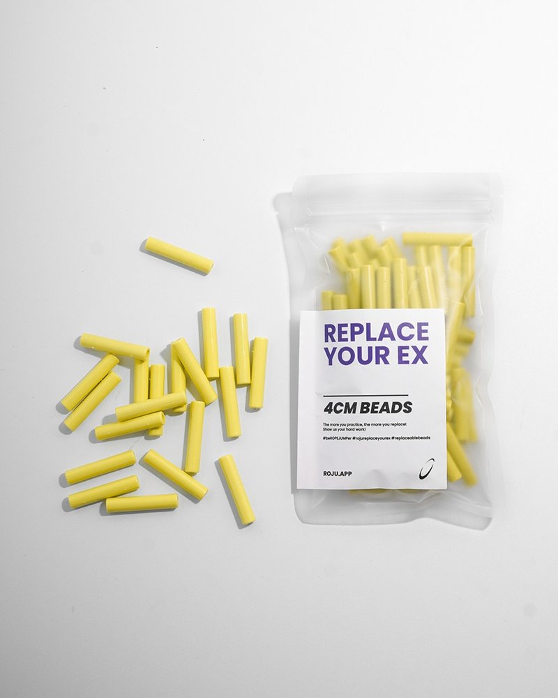 【RYE】跳绳 节拍珠 拍子珠 4cm (重拍-芒果黄) - 运动配件 - 塑料 黄色