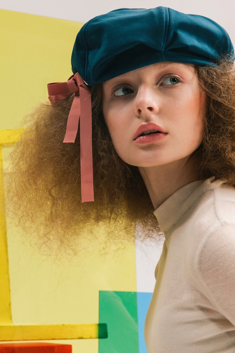 Envol Avec Ning系绳贝雷帽 - 帽子 - 其他材质 蓝色