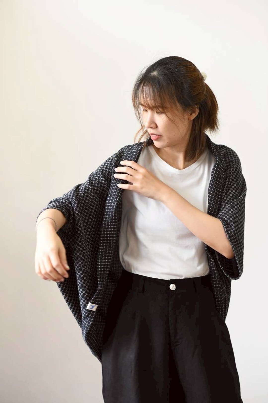 双面穿披肩 - 女装休闲/机能外套 - 棉 