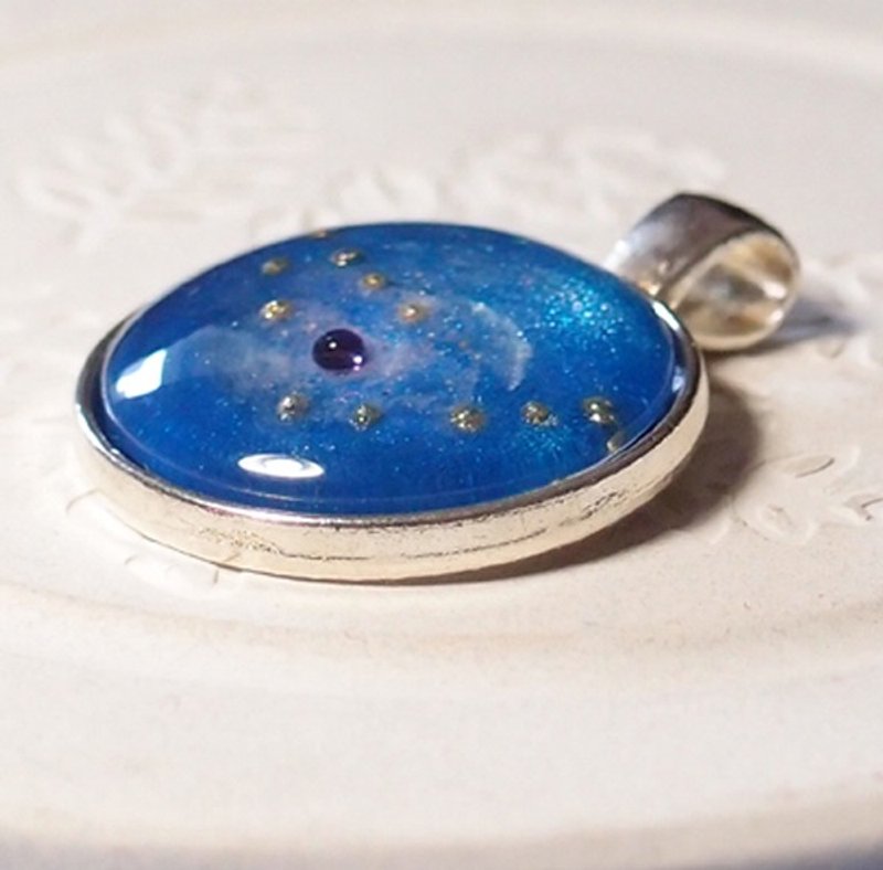 星座银河 项链/吊饰/钥匙圈 - 项链 - 玻璃 蓝色