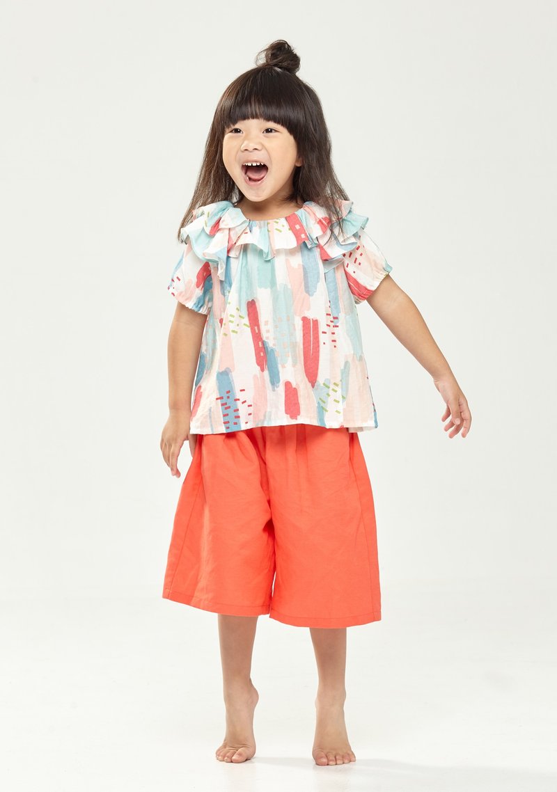 Ángeles-Capeka 亚麻七分裤(2色) - 童装裤 - 棉．麻 