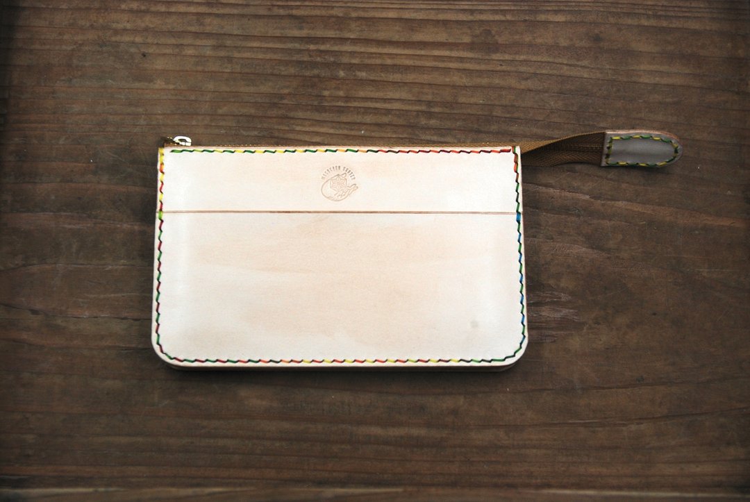 pouch wallet - 皮夹/钱包 - 真皮 
