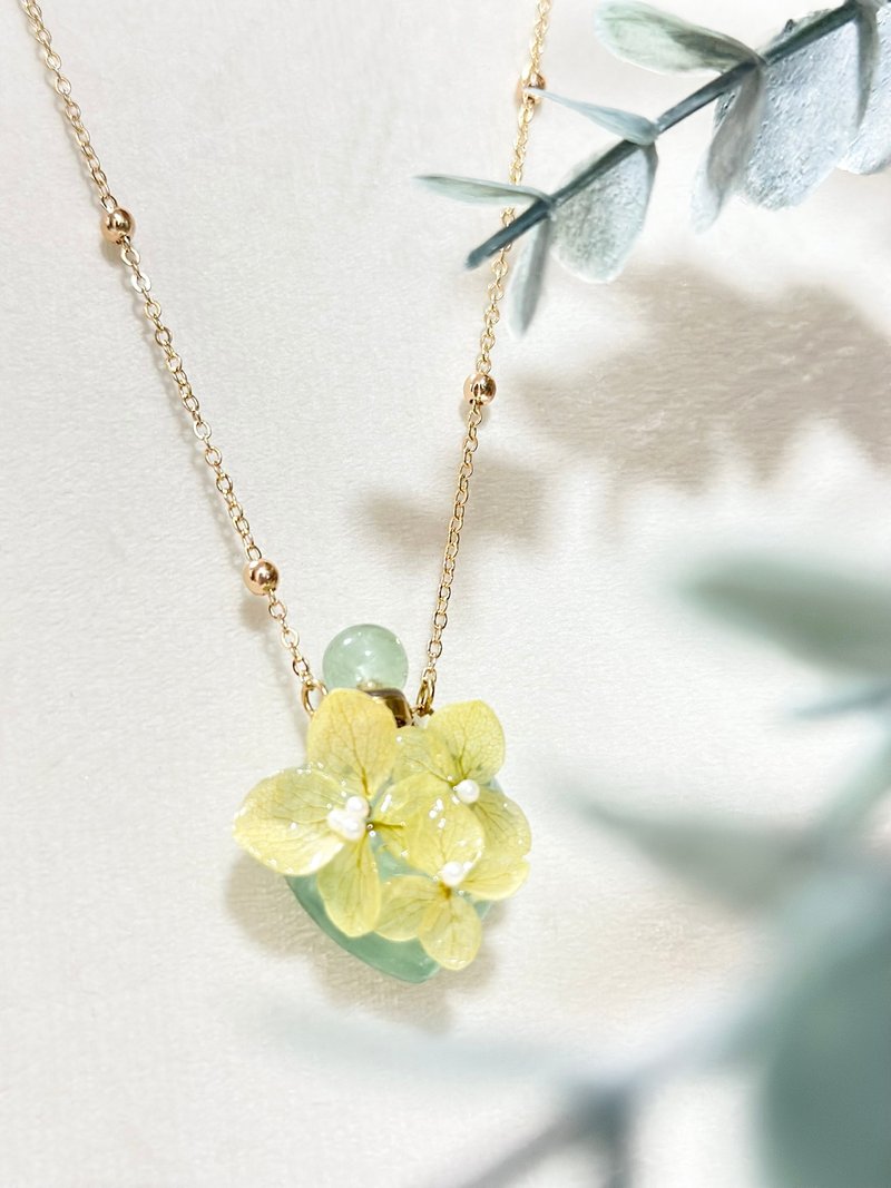 樱花 立体真花 18KGP项链 - 项链 - 植物．花 紫色