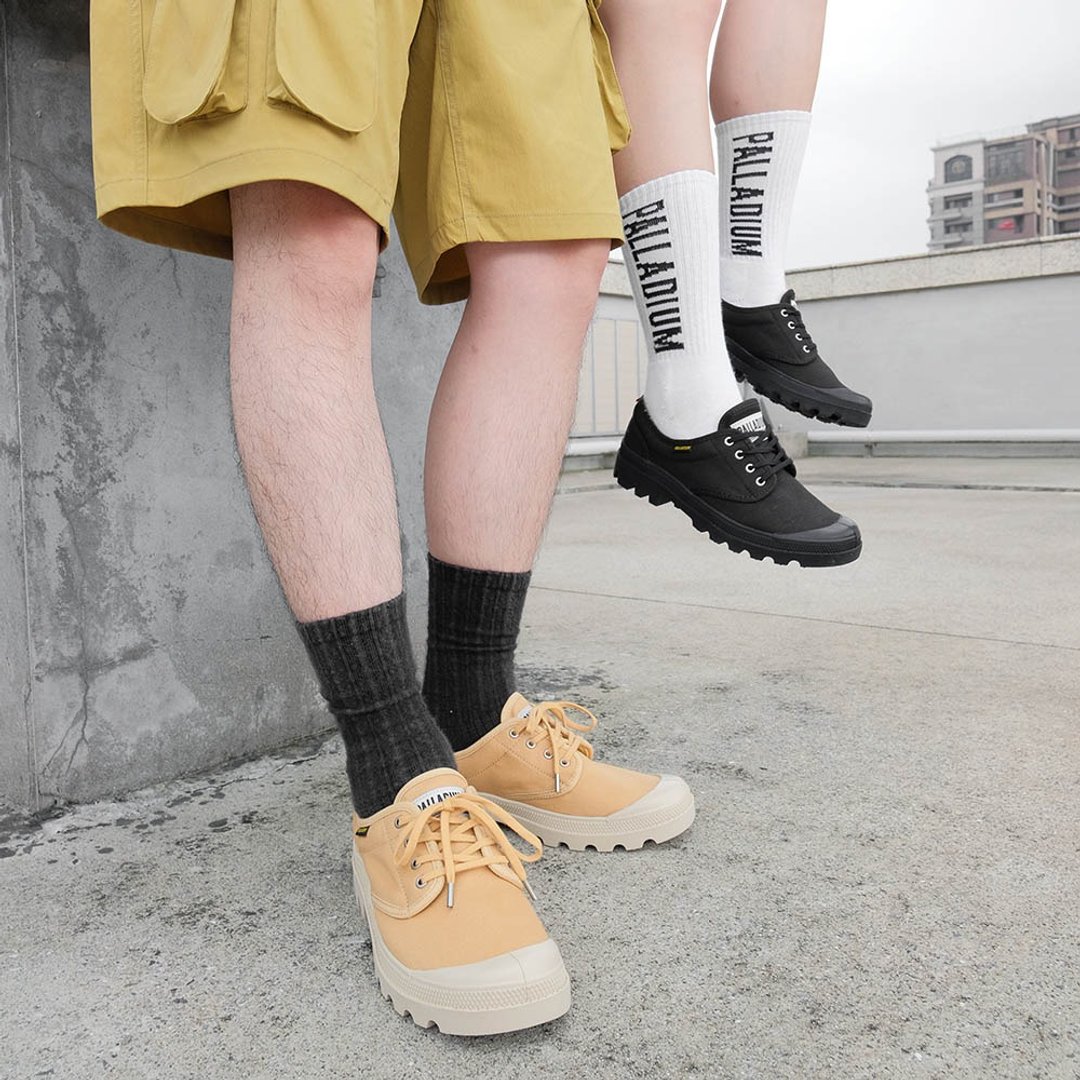 PALLADIUM PAMPA OX LEGION 低筒帆布鞋 77020 - 男款休闲鞋 - 聚酯纤维 