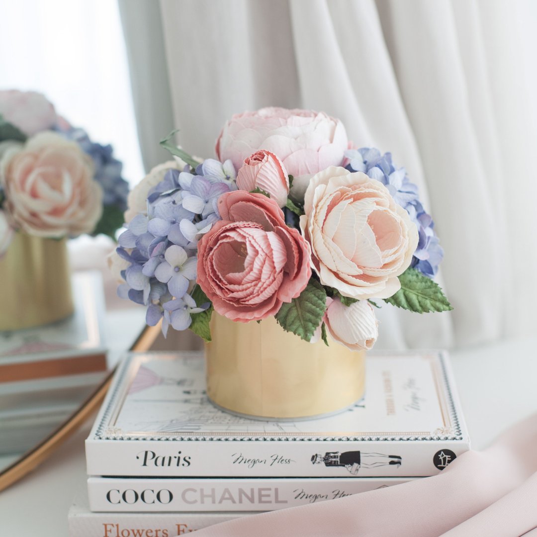 PASTEL PINK AND BLUE - Aromatic Paper Tube Box - 摆饰 - 纸 粉红色