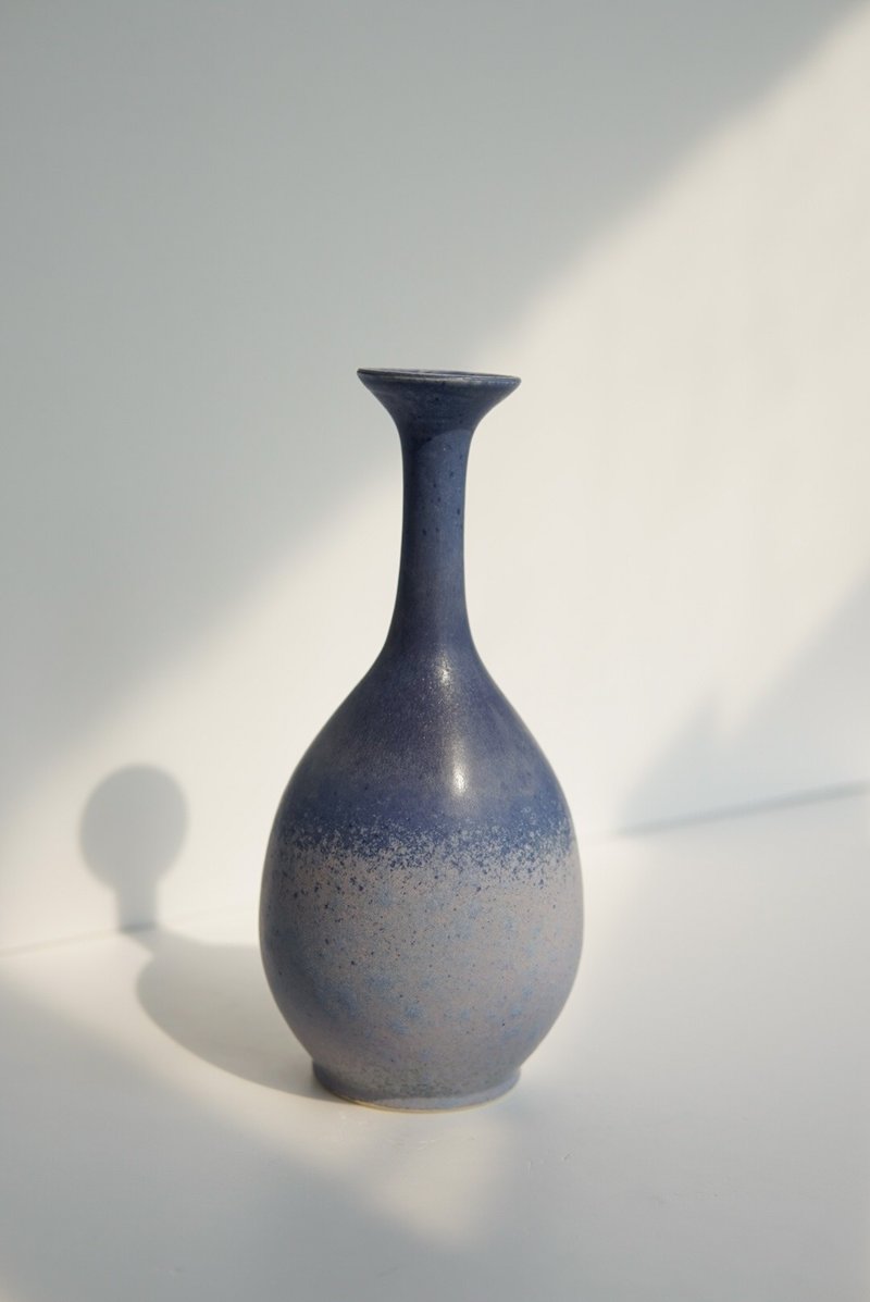 长颈花瓶 - 花瓶/陶器 - 陶 蓝色