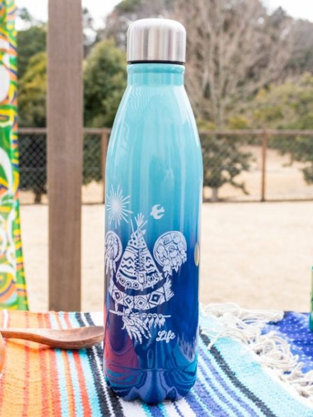 Ethnic Pattern Stainless Steel Water Bottle - 其他 - 其他材质 
