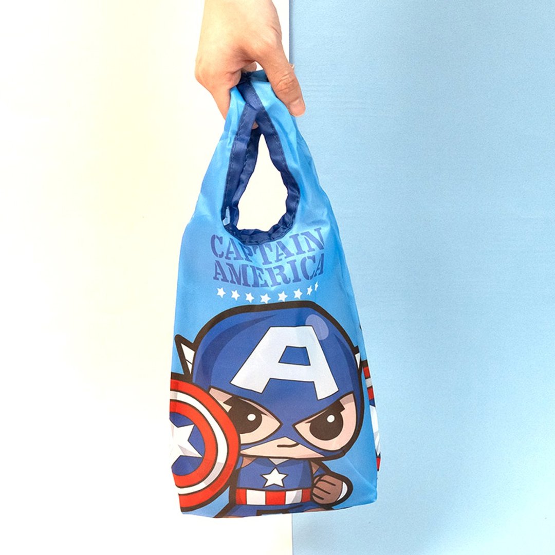 漫威 Marvel 复仇者联盟饮料提袋 黑豹 蜘蛛人 环保收纳袋 附吊饰 - 手提包/手提袋 - 聚酯纤维 