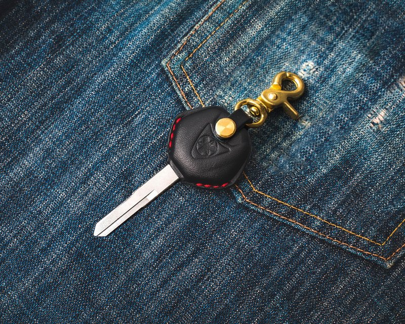 山叶机车 YAMAHA X-MAX T-MAX XMAX T妈 机车钥匙皮套 - 钥匙链/钥匙包 - 真皮 黑色