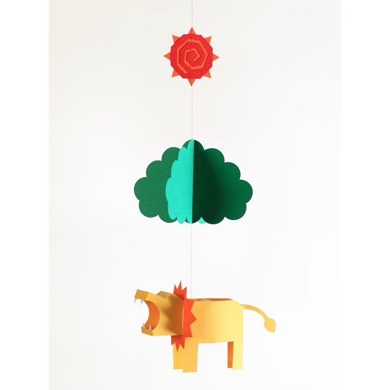 佩帕莫套件狮子 015 - 木工/竹艺/纸艺 - 纸 多色
