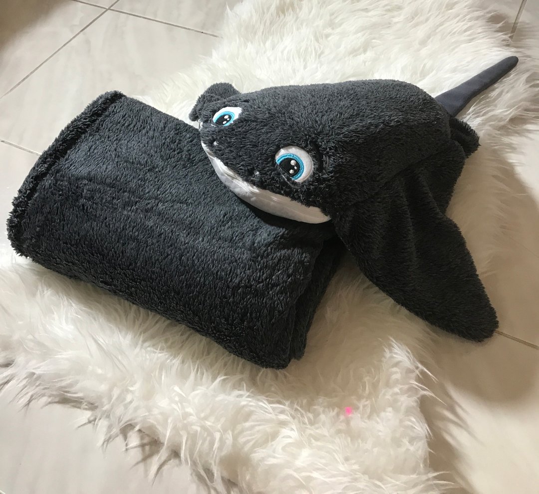 Manta Blanket Pillow - 被子/毛毯 - 聚酯纤维 黑色