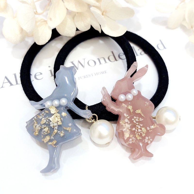 PUREST HOME 爱丽丝梦游仙境 珍珠 手作 发圈 / 特惠组 - 发饰 - 其他材质 