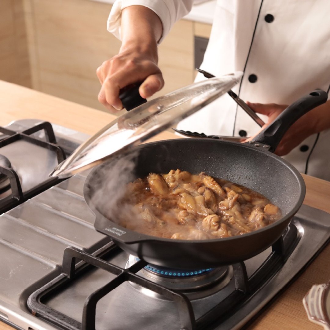 【赠 锅铲】Hanson cooker 帅锅滑仔平炒锅－30cm - 厨房用具 - 不锈钢 灰色