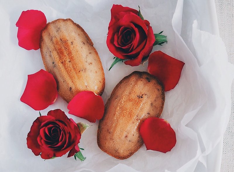 认真玛德莲 - 玫瑰 8入 - 手工饼干 - 新鲜食材 黄色