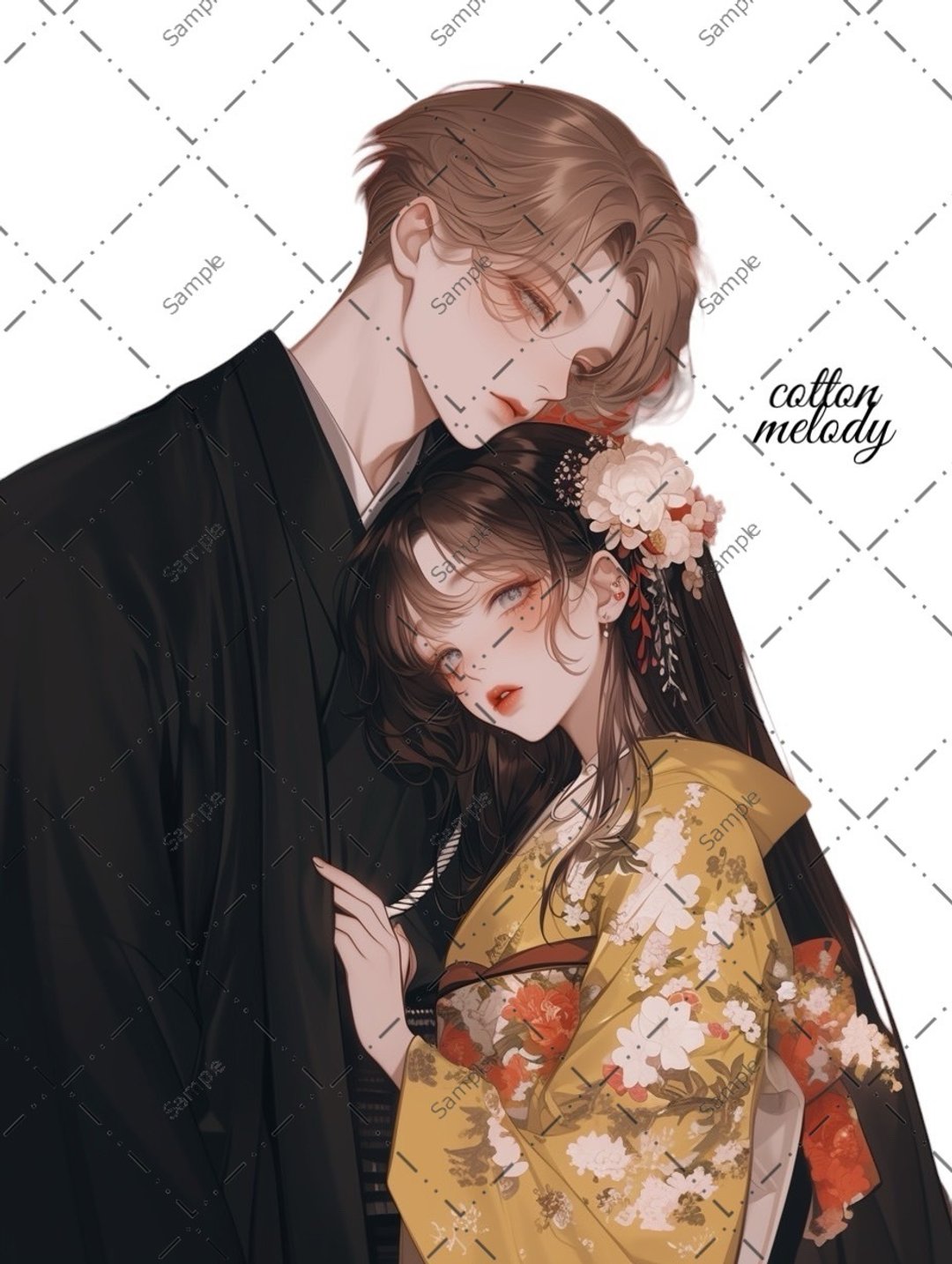 original sticker no.1515 人物贴纸 原创贴纸 人物贴纸 女孩贴纸 原创人物贴纸 - 贴纸 - 纸 