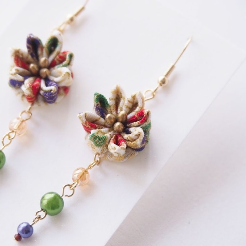 【古典优雅】16K 镀真金定制耳环耳夹 14kgf 925 つまみ细工 - 耳环/耳夹 - 棉．麻 多色