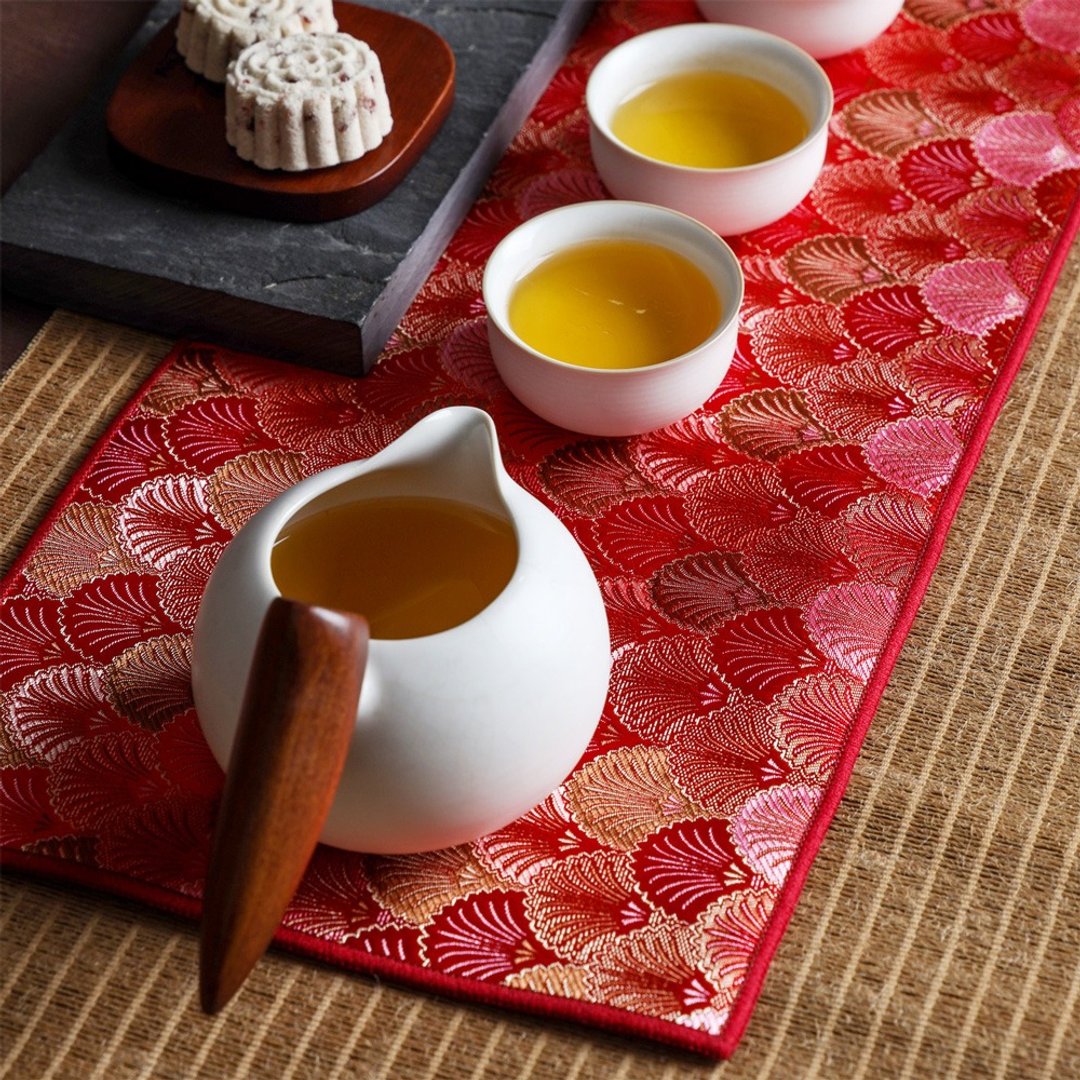 日式花布茶席茶巾|3色|2款尺寸 - 餐垫/桌巾 - 棉 多色