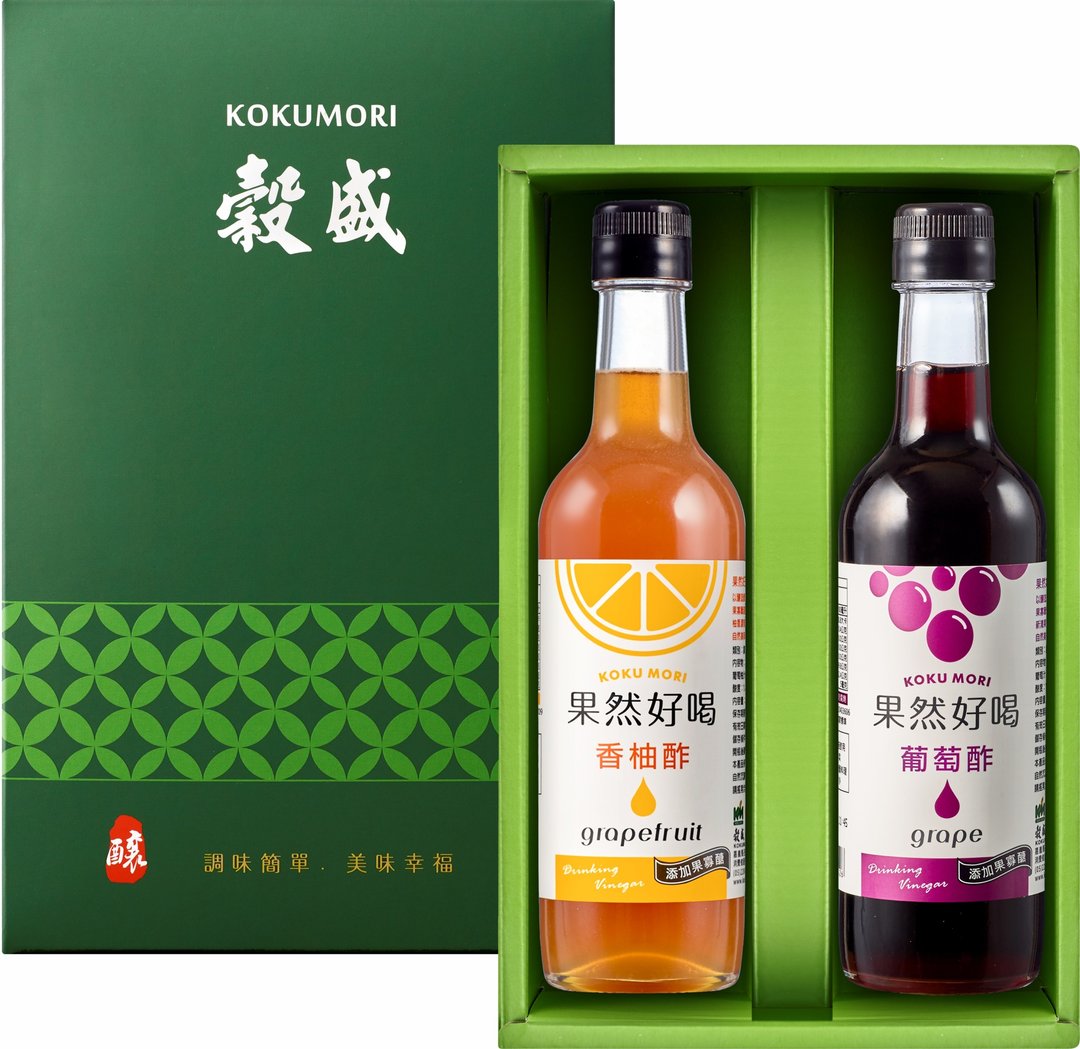果然好喝 单果酢礼盒 360ml*2瓶  中秋节 送礼首选 - 醋/水果醋 - 其他材质 绿色