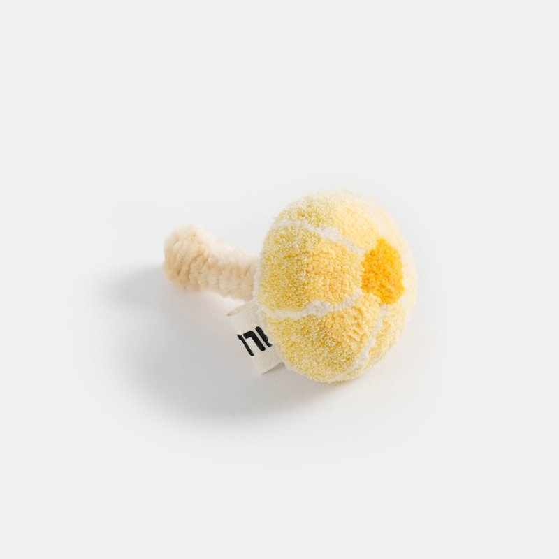 黄色粉褶菌-手工簇绒立体蘑菇冰箱贴-手工/礼物 - 冰箱贴/磁贴 - 羊毛 黄色