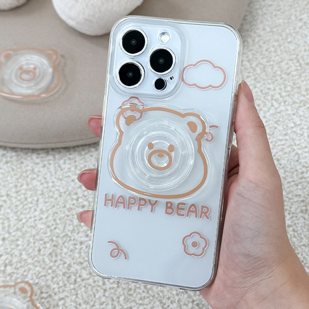 快乐熊iPhone手机壳Grip智慧tok套装 - 手机壳/手机套 - 塑料 多色