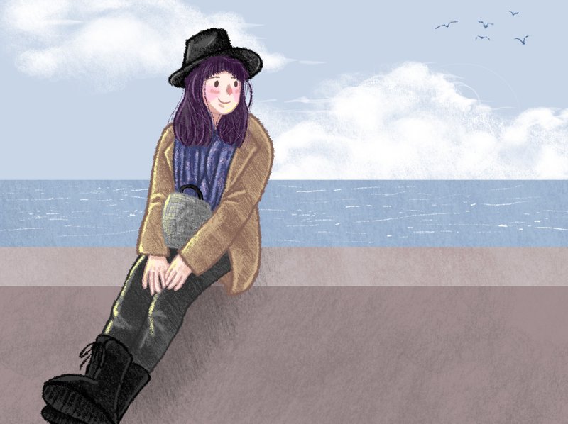 【全身】豆豆眼风格/似颜绘/手绘风/个人画像/全家福/情侣/朋友 - 订制画像 - 其他材质 透明