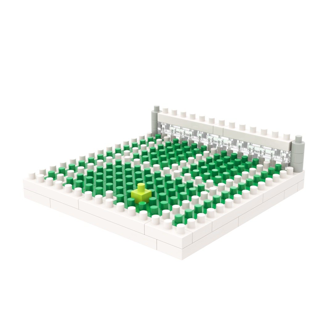 Archbrick 小网球场 Pixel 积木 Nanoblock - 摆饰 - 塑料 多色