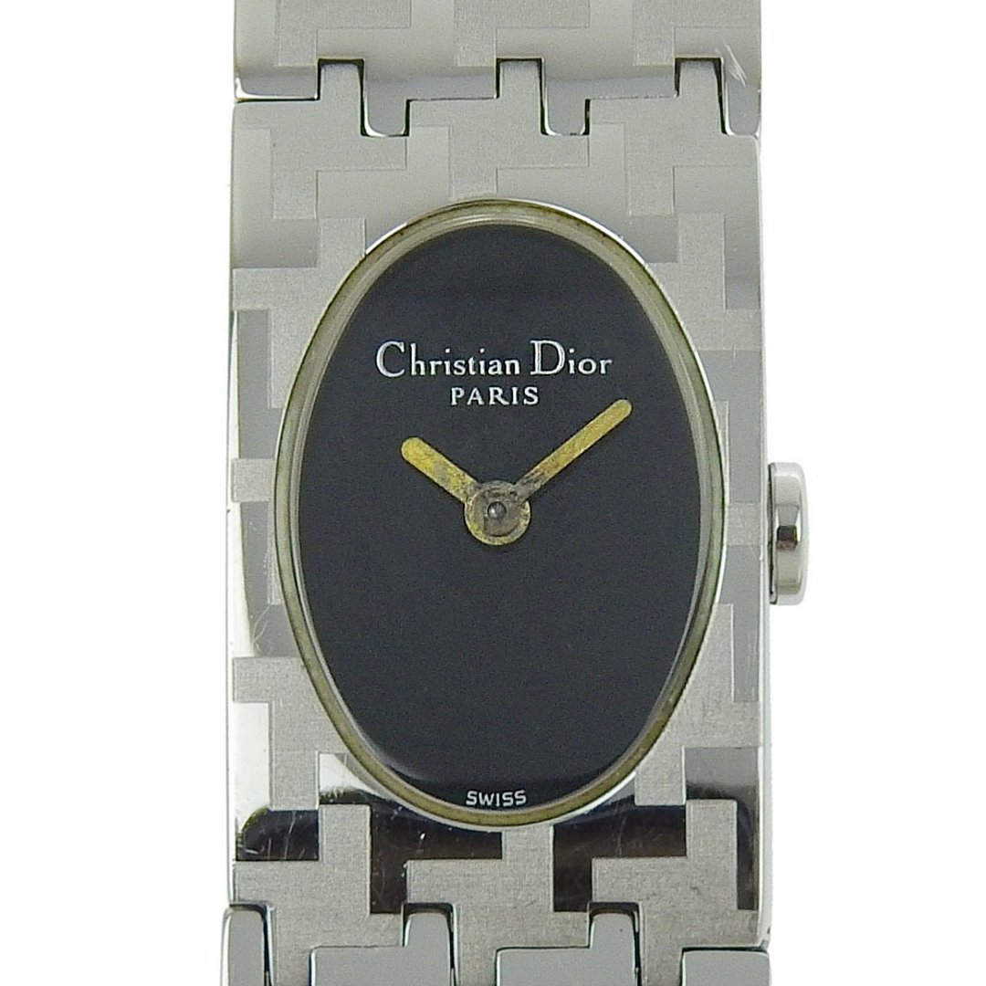 【日本直送】Christian Dior CD Miss Dior 手表 D70-100 不锈钢 石英 指针式显示 黑色表盘 女士 【二手】 - 女表 - 不锈钢 银色