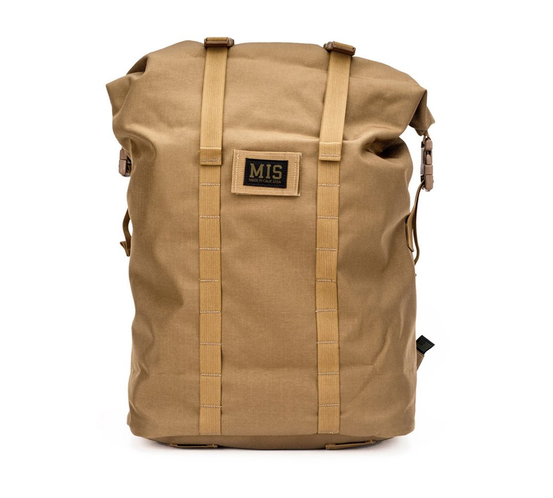 【MIS】ROLL UP BACKPACK 卷口背包 - 狼棕 COYOTE BROWN - 后背包/双肩包 - 其他材质 咖啡色