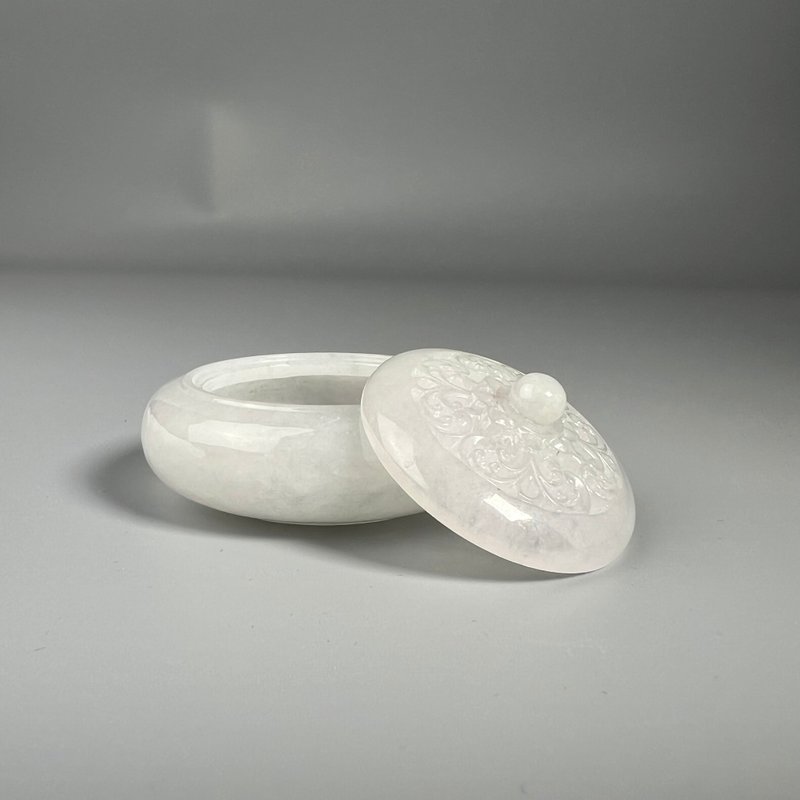香炉 | 糯冰种翡翠香插 - 香薰/精油/线香 - 玉石 透明