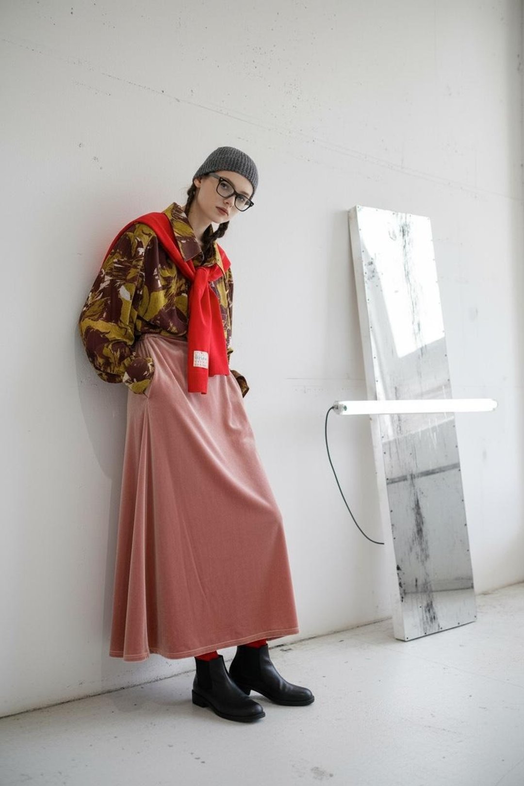 2025fw 艺术图案恤衫 - 女装衬衫 - 其他材质 