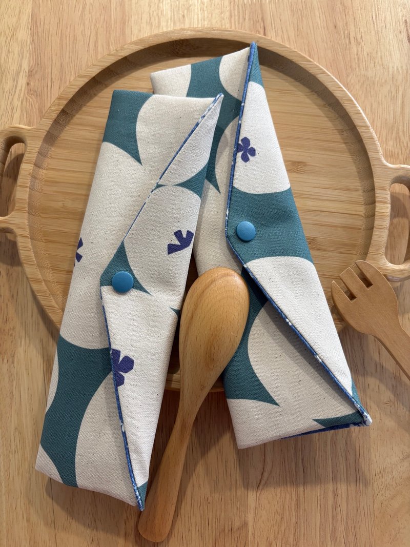 文青风环保纯棉筷袋 归途 圆圆满满  原麻  湖水绿 烟花 喜悦 厚 - 收纳用品 - 棉．麻 绿色