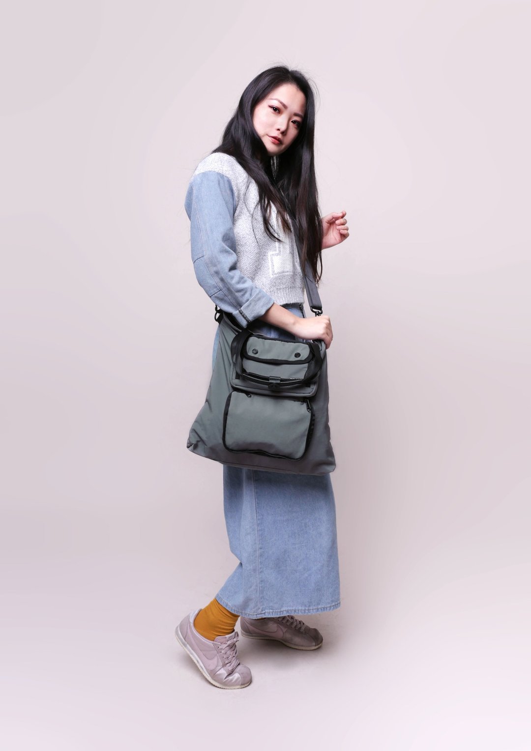 RITE-【E系列扩充型侧背包】-购物版深灰 - 侧背包/斜挎包 - 防水材质 多色