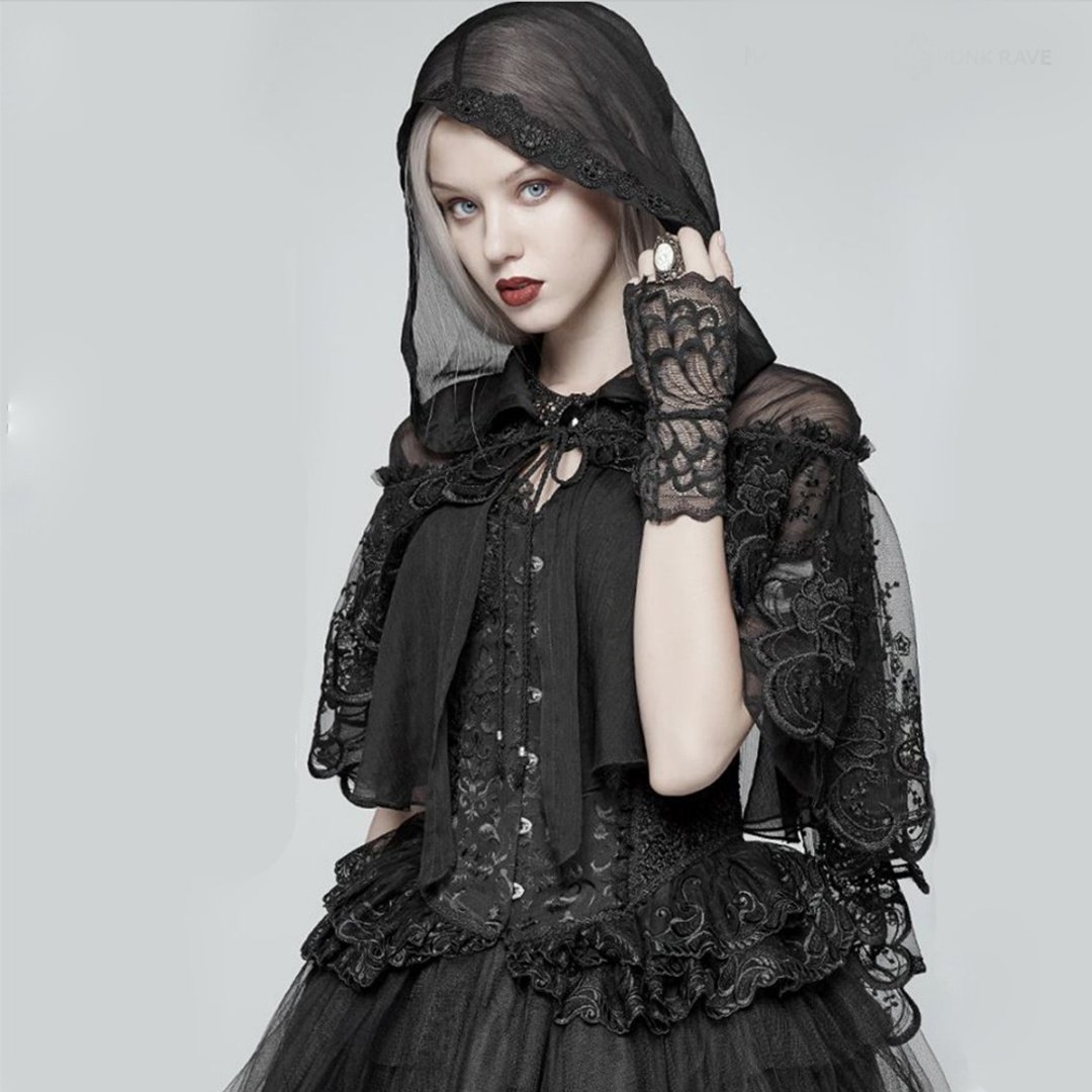 萝莉塔童话巫帽小斗篷 - 女装休闲/机能外套 - 其他材质 黑色