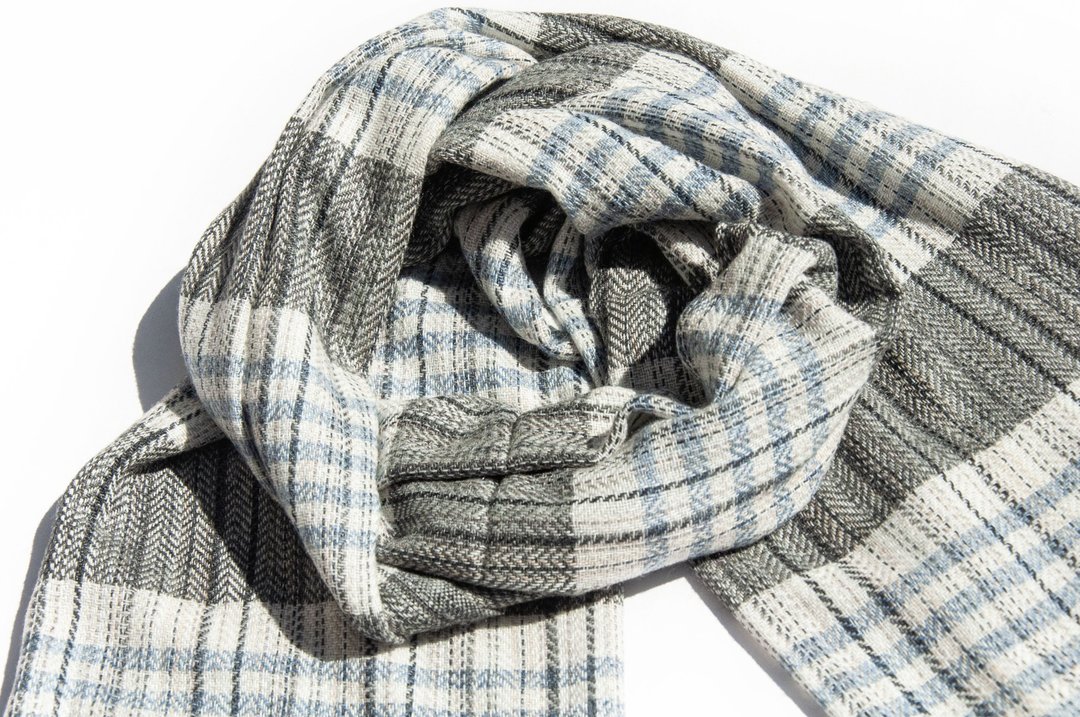 喀什米尔Cashmere 针织围巾 纯羊毛围巾 手织围巾 编织围巾-日本 - 围巾/披肩 - 羊毛 多色
