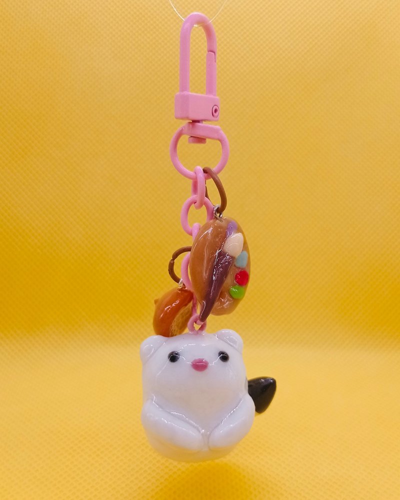 雪貂艺术家钥匙圈 - 钥匙链/钥匙包 - 其他材质 