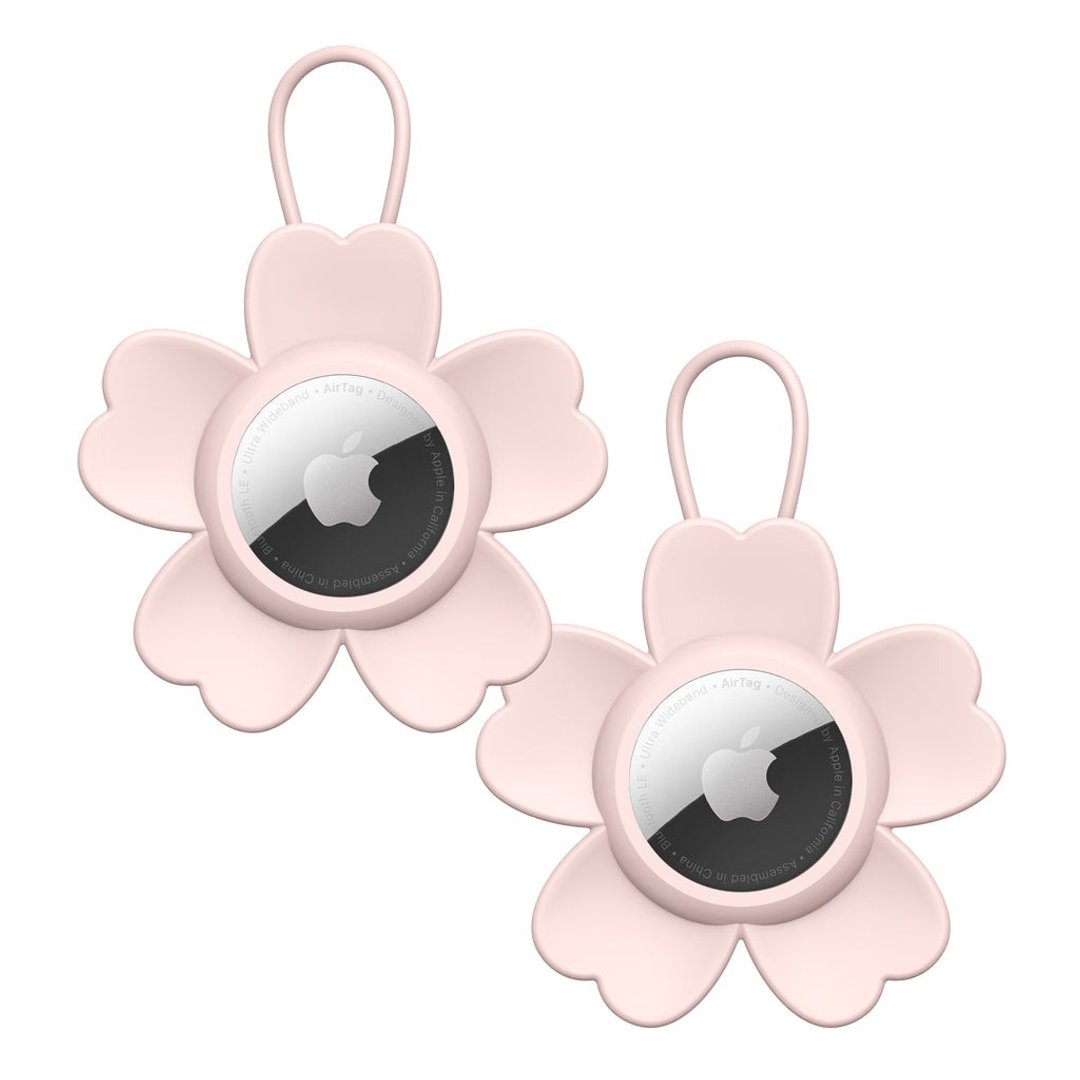 AIRTAG LUGGAGE TAG CASE: ASTER SAKURA - 数码小物 - 硅胶 粉红色