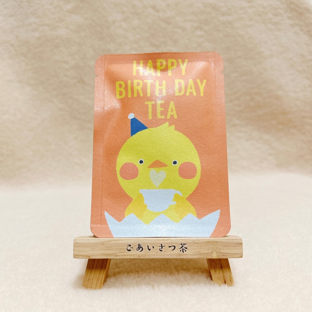 问候茶包_HAPPY BIRTHDAY TEA_京都玉露円缘茶1包入 - 茶 - 纸 多色