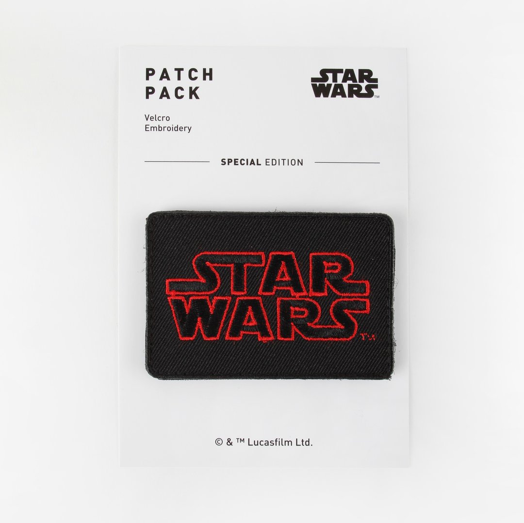 Fyber Forma - STAR WARS星际大战 Logo魔鬼毡布章 - 徽章/别针 - 聚酯纤维 黑色
