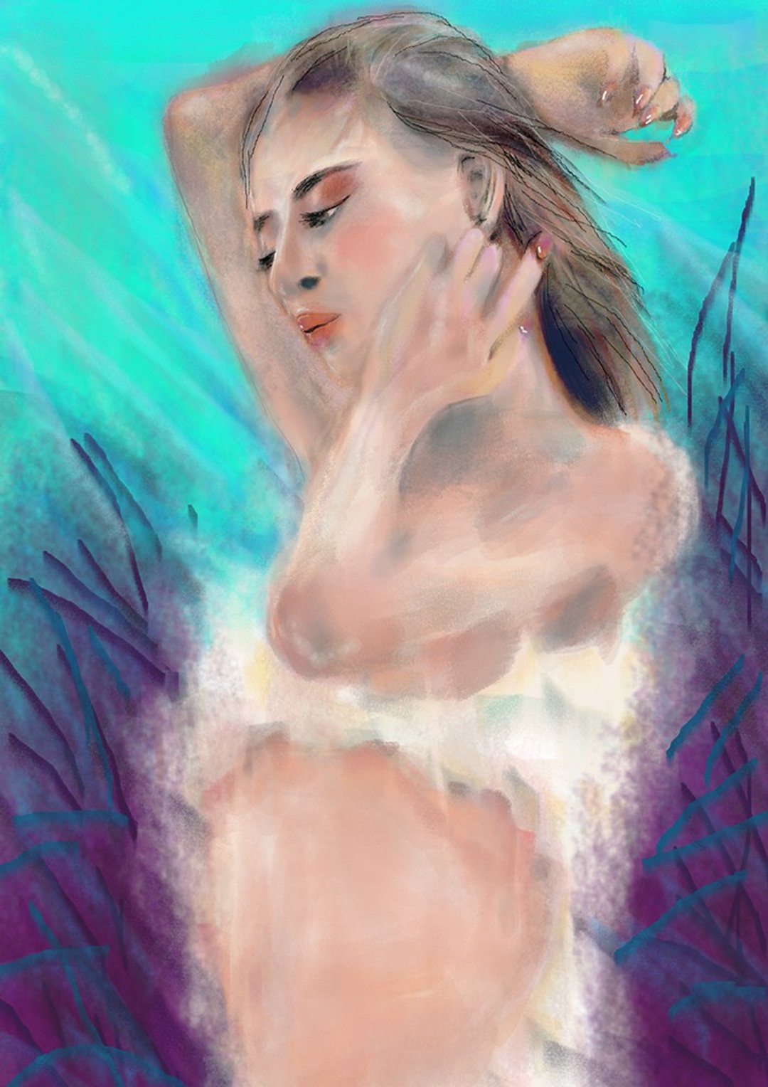 Printable,Digital file for only wall art,Digitals Nudes Art,Baby Nudes Prints. - 电子手绘真人画像/绘画/插画 - 其他材质 