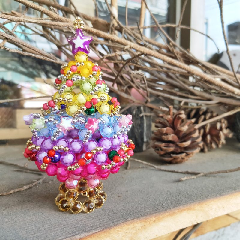 【慈光手作】造型串珠吊饰摆饰－缤纷圣诞树 - 摆饰 - 压克力 多色