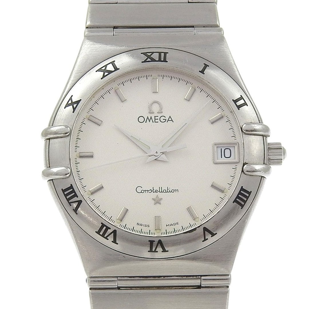 【日本直送】欧米茄 OMEGA 星座系列 手表 1512.30 不锈钢 石英 指针式显示 白色表盘 女款【二手】 - 女表 - 不锈钢 白色