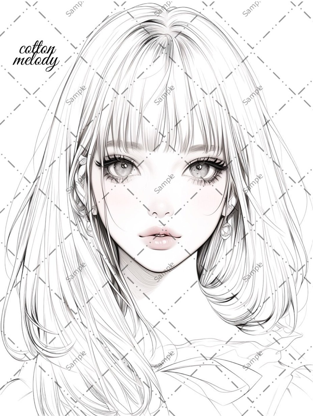 original sticker no.788 人物贴纸 原创贴纸 人物贴纸 女孩贴纸 原创人物贴纸 - 贴纸 - 纸 