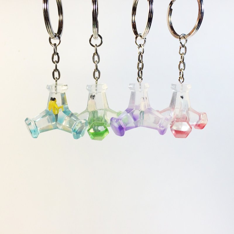 消波块钥匙圈 - 钥匙链/钥匙包 - 其他材质 多色