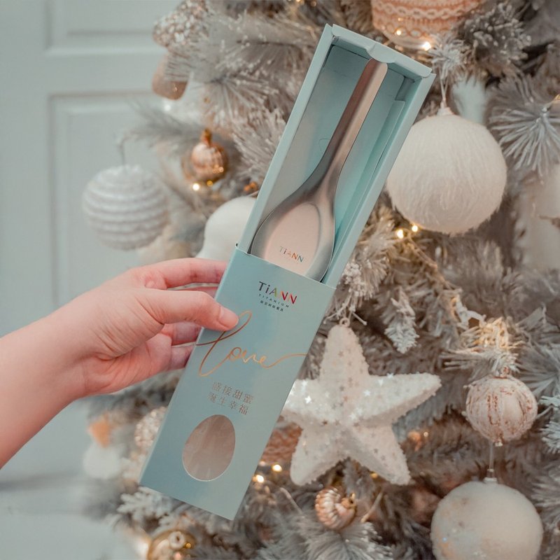 【热销】纯钛经典│台式汤匙 5入组【礼盒装】 - 餐刀/叉/匙组合 - 其他金属 银色